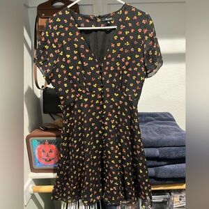 Madewell Floral V-Neck Dress